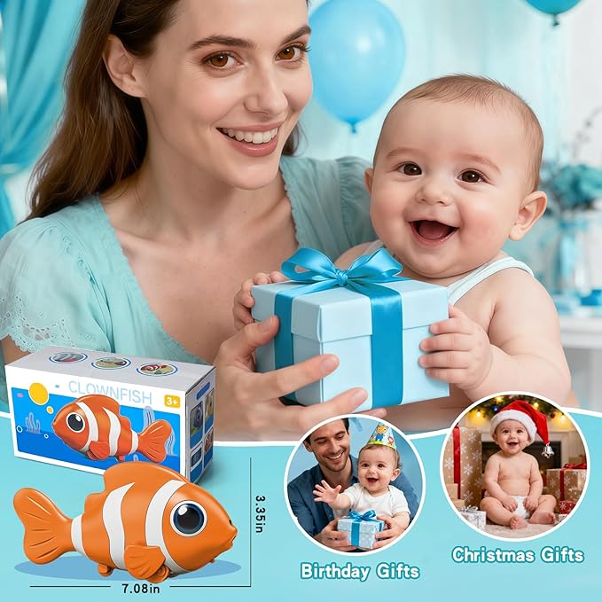 Gzsbaby Musical Baby Toy -Crawling Toy Sensory Tummy Time Toys for Boy Girl, Light-up Walking Dancing Moving Toys Learning Development Infant Toddler Birthday Gifts (Orange)