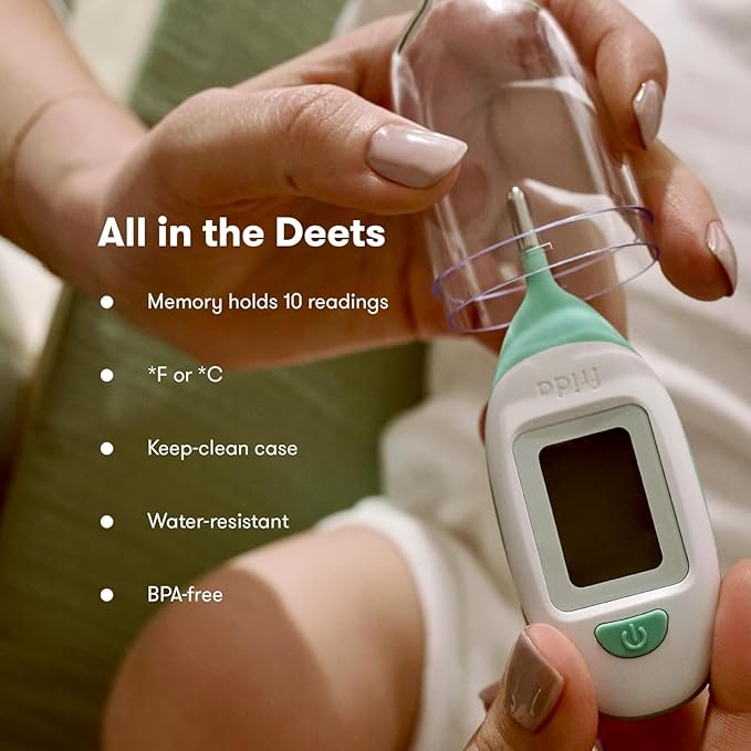 Frida Baby Medi Frida The Accu-Dose Pacifier Baby Medicine Dispenser & Quick-Read Digital Rectal Thermometer