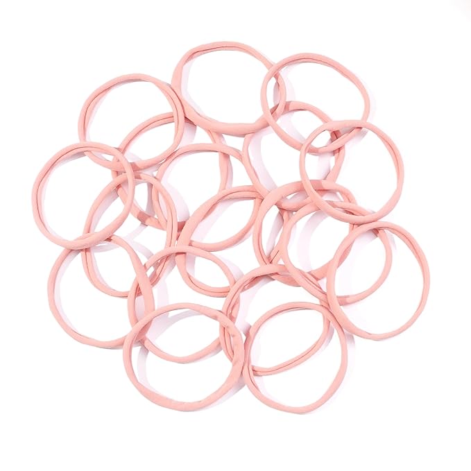 Qearl 60 Pack Soft Stretchy DIY Nylon Headbands Hair Bands Bows DIY Accessory for Newborn Baby Girls