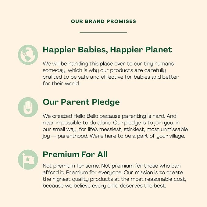 Hello Bello Sweet Pear Shampoo & Body Wash, Hypoallergenic, Dermatologist & Pediatrician Tested Formula for Babies & Kids, 20 FL Oz