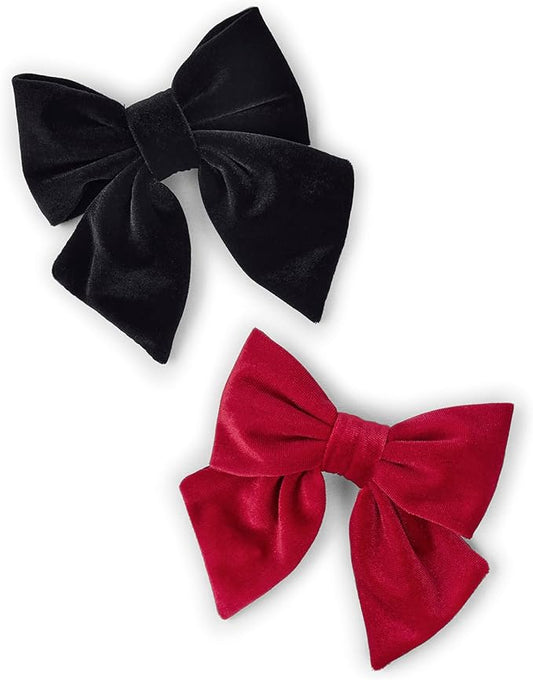 Gymboree Girls' and Toddler 3-Pack Snap Clips & Tie Hair Accessories