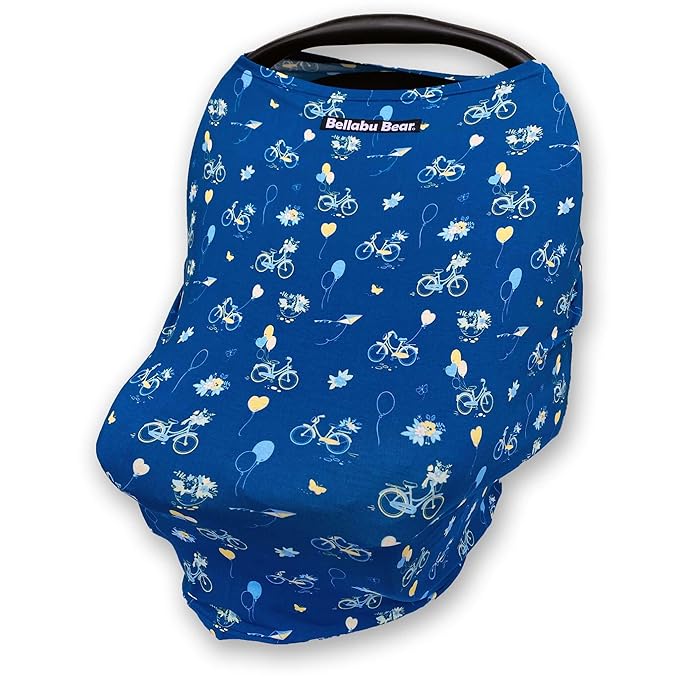 Bamboo 2 in 1 Car Seat & Nursing Cover Bicycle