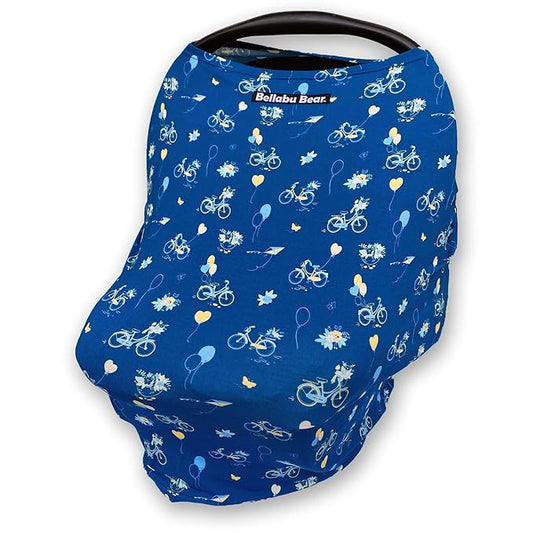 Bamboo 2 in 1 Car Seat & Nursing Cover Bicycle