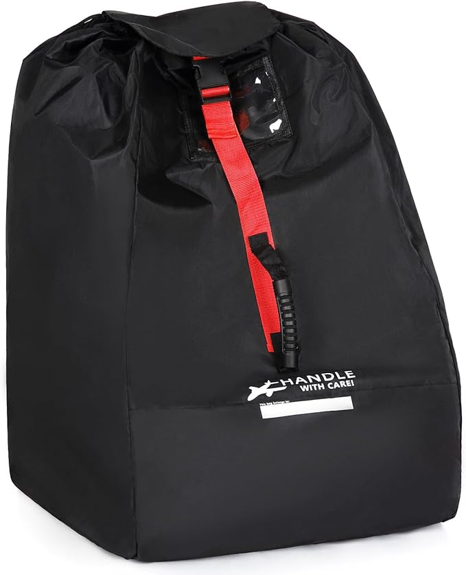Car Seat Travel Bag for Airplane backpack with padded shoulder straps, Large Waterproof Car Seat Bags Fits Most Infant Car Seats, Convertible Car Seats, Booster Seats, Car Seat Bases