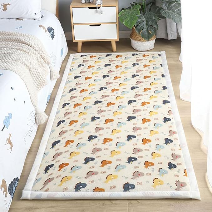 Play Crawling mat for Nursery Baby, Extra Soft Activity Floor Mat for Kids Playroom Bedroom- Cute dragon-200 * 280cm