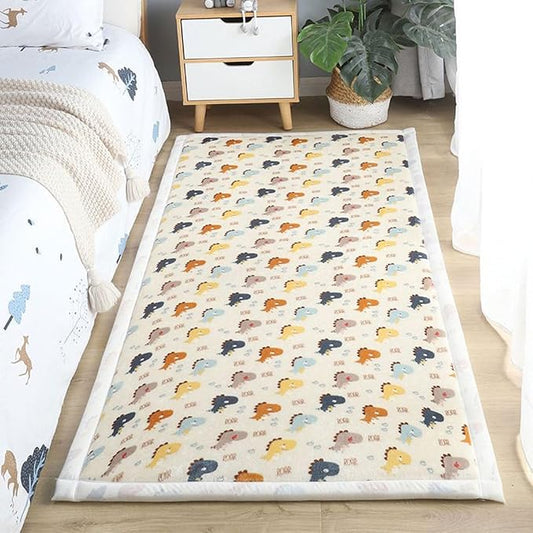 Play Crawling mat for Nursery Baby, Extra Soft Activity Floor Mat for Kids Playroom Bedroom- Cute dragon-80 * 100cm