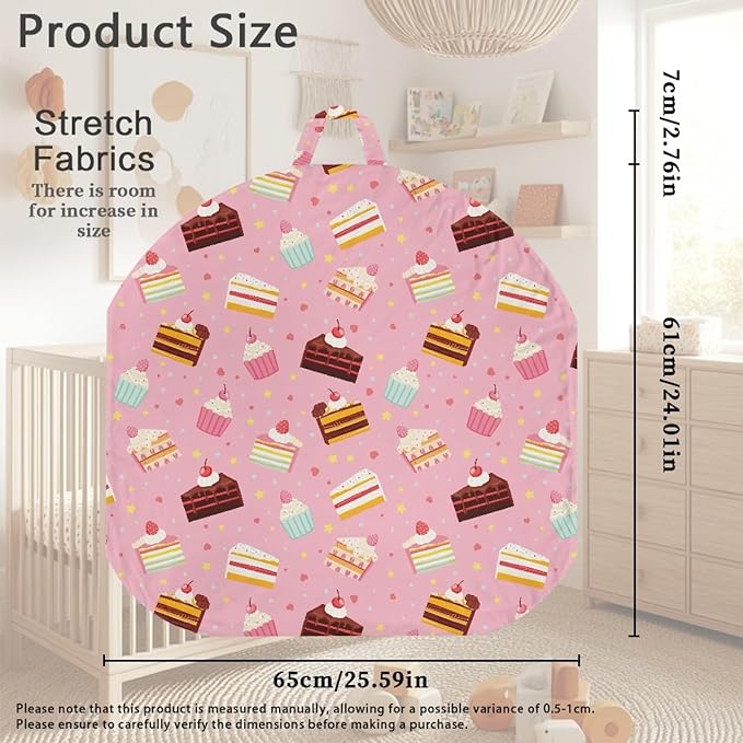 Cake Newborn Lounger Cover Removable Protector Cover for Infant Lounger Pillow, Soft Snug Fitted Baby Lounger Slipcover Easy to Use and Dustptoof