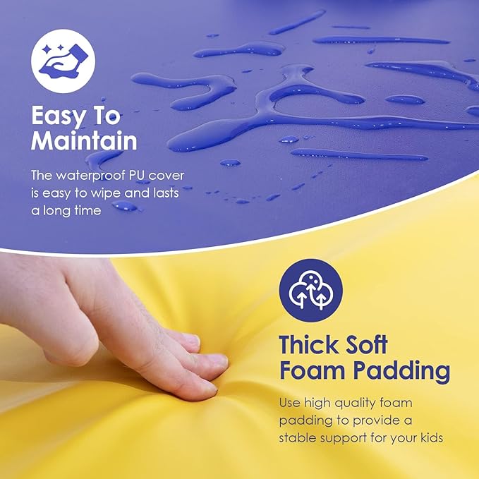 PayLessHere Foam Climbing Blocks for Toddlers 1-3 Toddler Soft Play Equipment Climbing Toys Indoor Climbers & Play Structures Toys for Toddlers Baby Climbing Blocks(CM, 5 Piece)