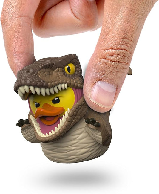 TUBBZ Mini: Jurassic World Rebirth - Velociraptor Cosplaying Rubber Duck Vinyl Figure