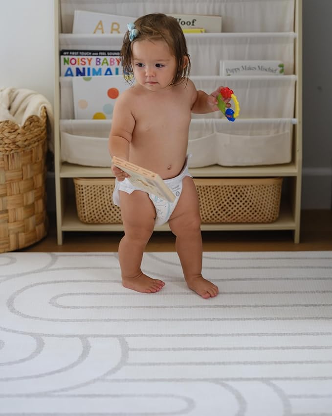 The Shwally PlayMat - Soft Baby Play Mat - Reversible Foam Floor Mat - Waterproof, Wipe-Clean, Durable, Non-Toxic and Hypoallergenic - Large (6.5' X 4.5') (Odessa)