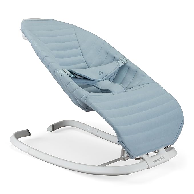 Munchkin Premium Seat Cover for Bouncer & Rocker - Soft, Machine Washable, Removable Fabric, Blue
