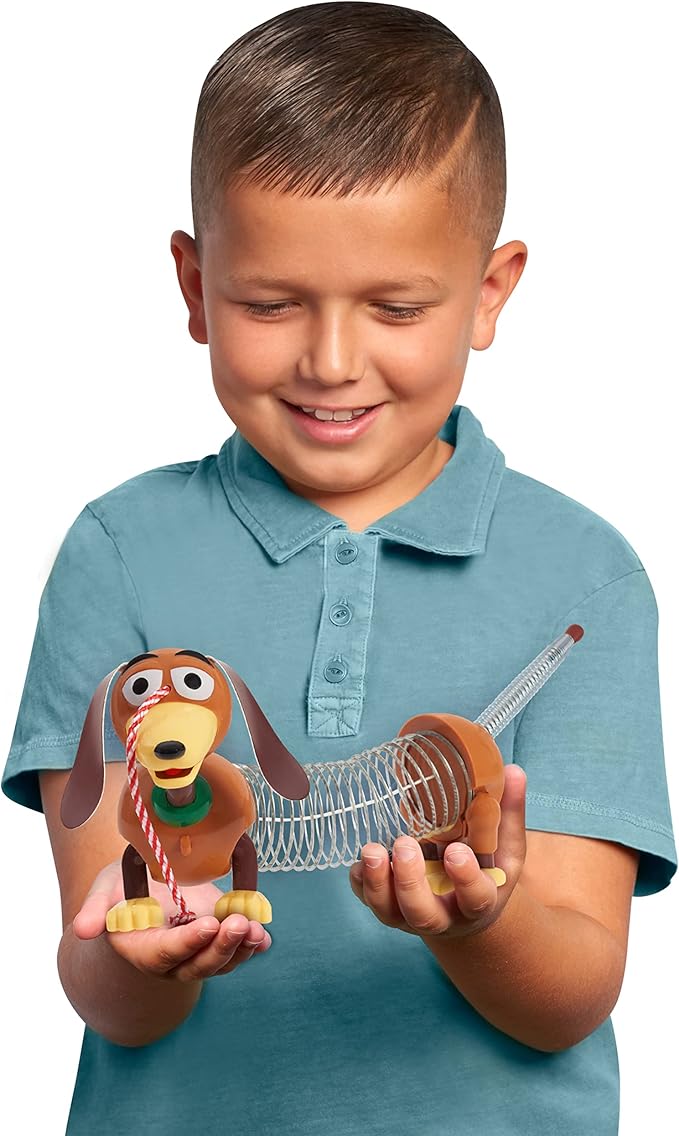 Disney and Pixar Toy Story Slinky Dog Jr Pull Toy, Toys for 3 Year Old Girls and Boys, Kids Toys for Ages 18 Month by Just Play