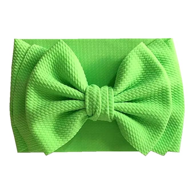 Bows for Baby Girls Headband, Newborn Bows Headbands Baby Hair Bows Hairbands Hair Accessories.(FD104-Light green)