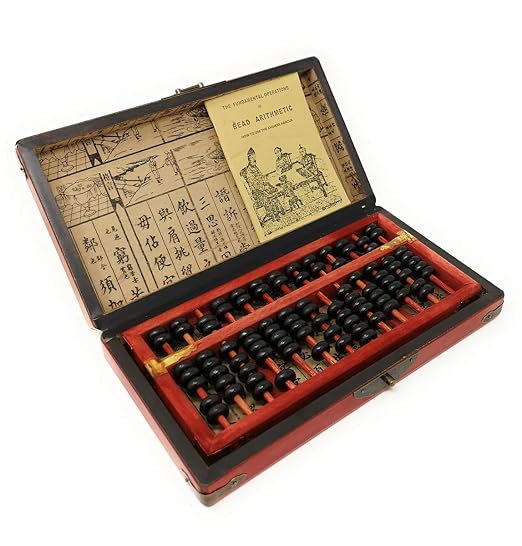 Vintage Chinese Wooden Bead Arithmetic Abacus W. Instruction