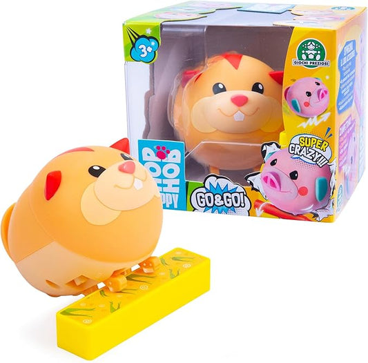 HOP HOP PUPPY Giochi Preziosi Hpu04200 Go & Go Hamster Version The Hop Hop Puppies Run, Rotate, But Always Come Back, for Children from 3 Years Old