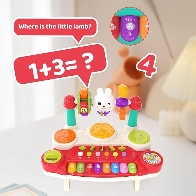 20 in 1 Baby Musical Toys - Interactive Piano Keyboard Drum Set for Infant 6 9 12 18 Months, Toddlers 1-3, Early Learning Development Educational Toy, Birthday Gift for Boys Girls 1 2 3 4