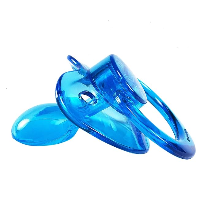 LittleForBig BigShield Adult Sized Pacifier Candy Gloss Pacifiers Set - Blue and Purple