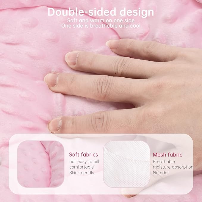 Infant Insert Compatible with 4moms Mamaroo Swing and Graco Swing, Newborn Insert for Baby Swing, Rocker, Bouncer, Portable and Washable, Reversible Body Support Cushion, Cotton & Mesh Material, Pink