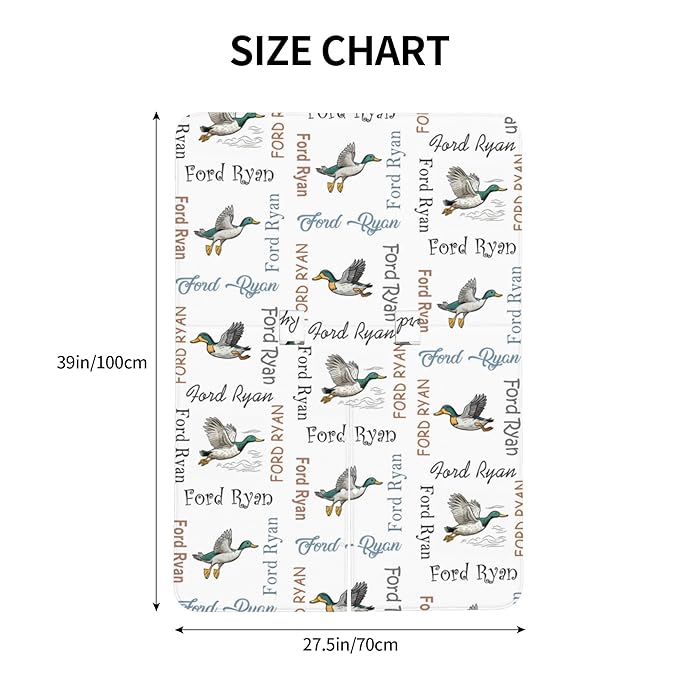 Personalized Baby Car Seat Canopy with Name Custom Minky Mallard Duck Car Seat Covers Nursing Cover for Breastfeeding Multi-Use Cover Infant Carrier Carseat Winter Cover for Newborn Girls Boys