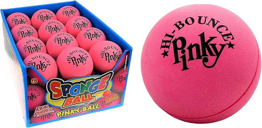 JA-RU Hi Bounce Pinky Ball (24 Balls) – Solid Pink Rubber Bouncy Balls for Kids, Outdoor Playground Toys, Stress Relief Toy & Massage Balls, Bulk Party Favors & Classroom Prizes. 976-24p