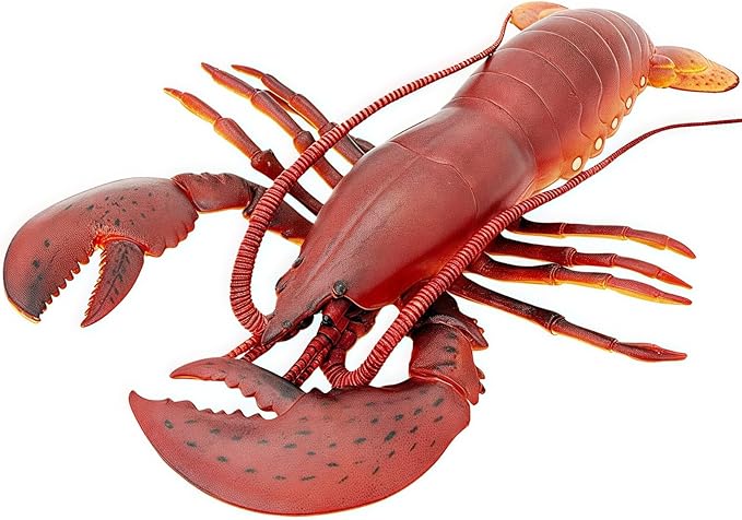 Gemini&Genius Marine Animal Toys, Giant Lobster Action Figure, Soft Plastic Lobster Toys, Wildlife Toys, Great Boys Girls Toys, Good Birthday Gift for Kids