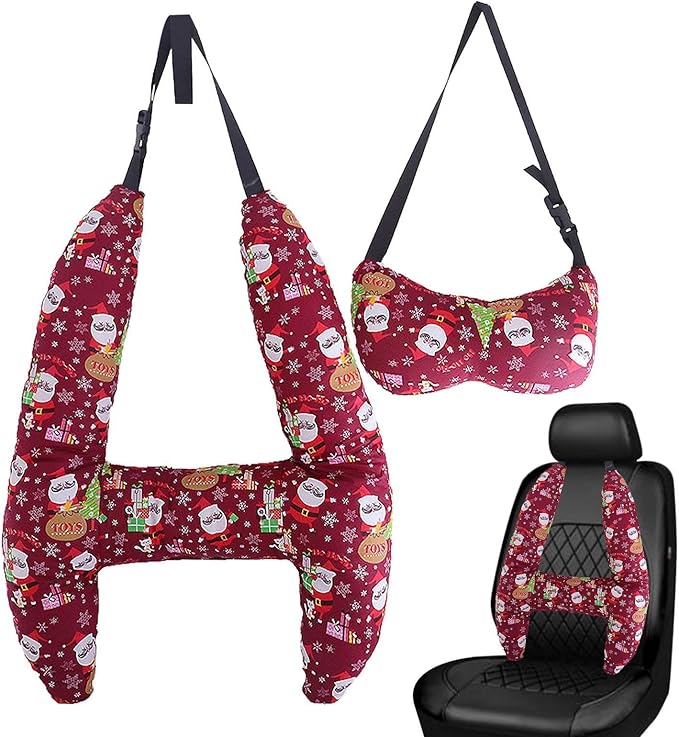 Generic Kids Car Seat Head Support H Shape Kids Neck Pillow - Kid Car Sleeping Head Support, 28x22in Car Travel Pillow with Headrest for Kids and Adults for Head, Neck, Arm Supports, Christmas