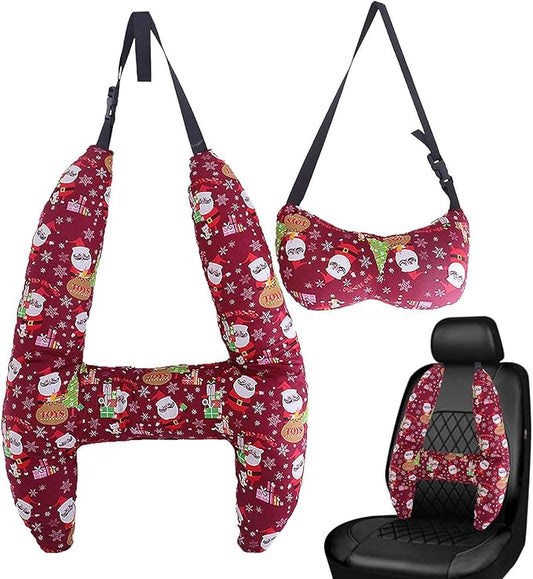 Generic Kids Car Seat Head Support H Shape Kids Neck Pillow - Kid Car Sleeping Head Support, 28x22in Car Travel Pillow with Headrest for Kids and Adults for Head, Neck, Arm Supports, Christmas