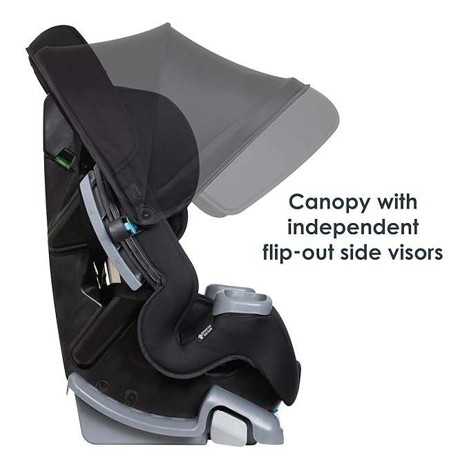 Baby Trend Cover Me™ 4-in-1 Convertible Car Seat, Scooter – Built-in Canopy, 4-Stage Growth System, Plush Comfort Padding, Multi-Position Recline