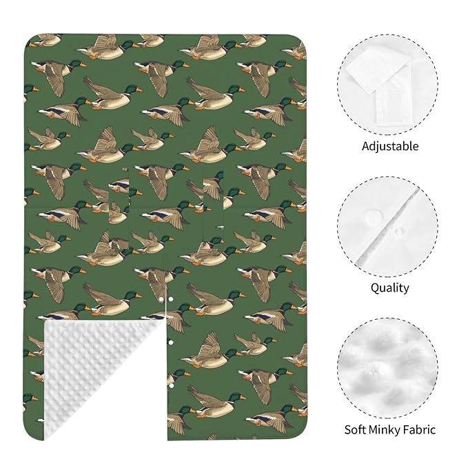 Mallard Ducks Flying Baby Car Seat Canopy Nursing Cover for Newborn Car Seat Breastfeeding Covers Blanket Newborn Shower Gift