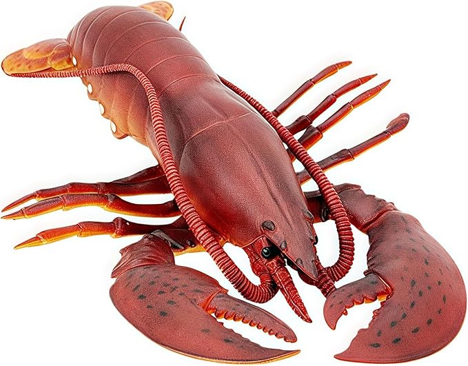 Gemini&Genius Marine Animal Toys, Giant Lobster Action Figure, Soft Plastic Lobster Toys, Wildlife Toys, Great Boys Girls Toys, Good Birthday Gift for Kids