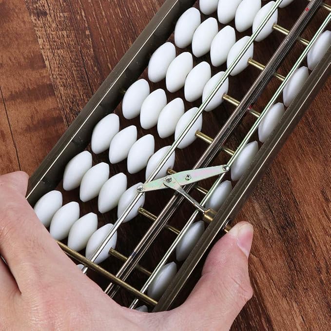 17 Digits Rods Soroban Standard Abacus Chinese Japanese Calculator Counting Tool Abacus for Kids Math 3rd Grade, As Described
