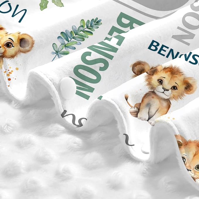Personalized Winter Car Seat Covers for Babies with Name Lion Minky Baby Car Seat Cover for Boys Girls Custom Infant Carseat Covers Baby Blanket Nursing Cover Breastfeeding Scarf