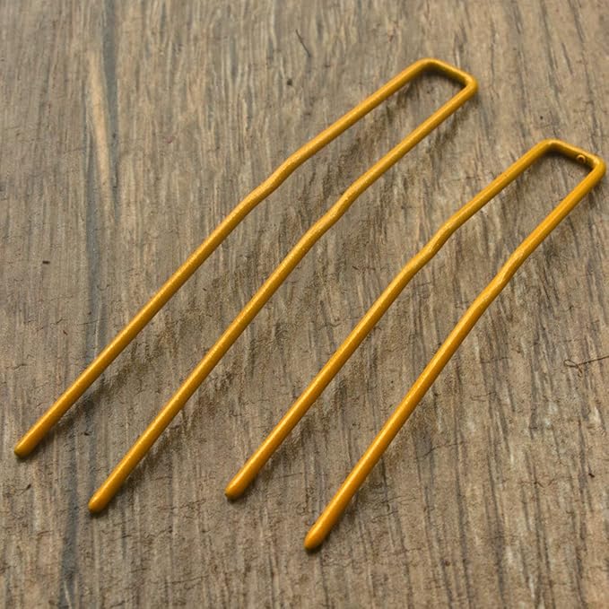 Hairpins for Bun ROCST Bobby Pins Clips for Ballet Woman girl Hairdressing salon (2 inch, Brown12pcs) (Blonde, 2.5 inch (Pack of 24))