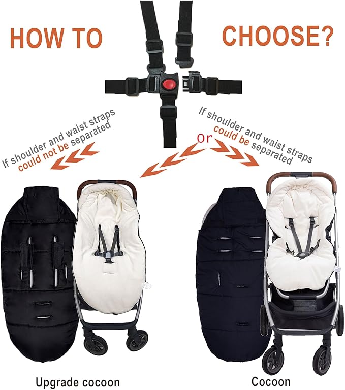 Weatherproof Winter Footmuff for Stroller Toddler, Univerisal Footmuff Infant and Toddler, Outdoor Waterproof Winter Walks Baby Stroller Bunting Bag/Sleeping Sack