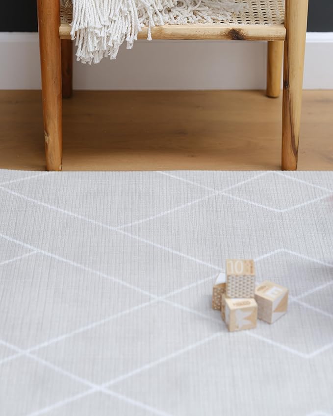 The Shwally PlayMat - Soft Baby Play Mat - Reversible Foam Floor Mat - Waterproof, Wipe-Clean, Durable, Non-Toxic and Hypoallergenic - Large (6.5' X 4.5') (Odessa)
