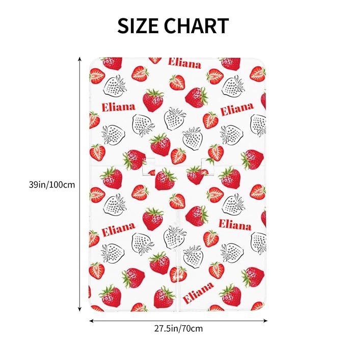 Personalized Baby Car Seat Canopy with Name, Strawberries Nursing Cover & Infant Car Seat Canopy, Shower Gift for Newborn Baby Girls