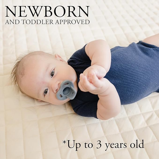 Pacifier – Soft Silicone – 0-36 Months – BPA Free – Natural Latch – Lightweight, Dishwasher Safe – for Newborns, Infants, Toddlers