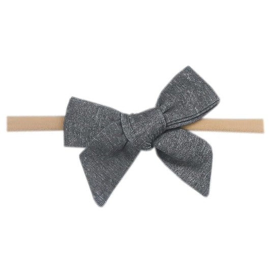 Copper Pearl Classic Baby Bow Slate