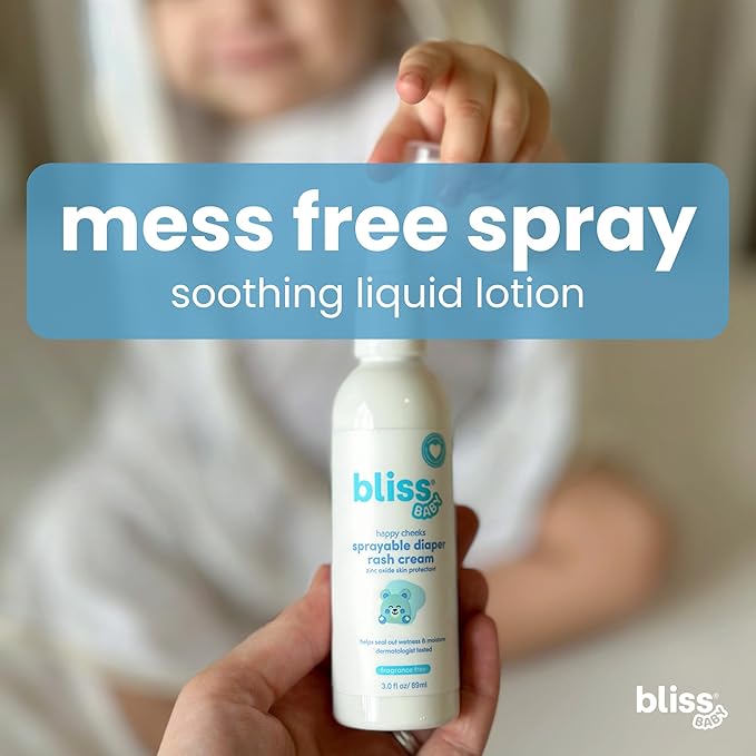 Bliss Baby Care Essentials Gift Set, Fragrance-Free - Baby Wash & Shampoo, Diaper Rash Cream, Baby Lotion & Hooded Bath Towel - Hypoallergenic, Dermatologist Tested, Clean & Vegan Gift Set