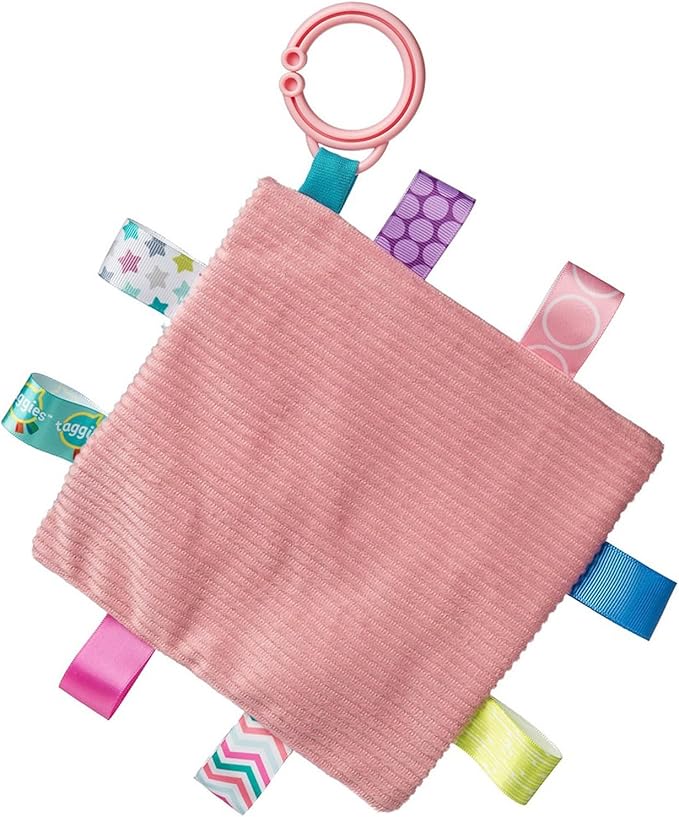 Taggies Crinkle Me Toy with Baby Paper & Squeaker with Sensory Tags, 6.5 x 6.5-inches, Camilla Caterpillar