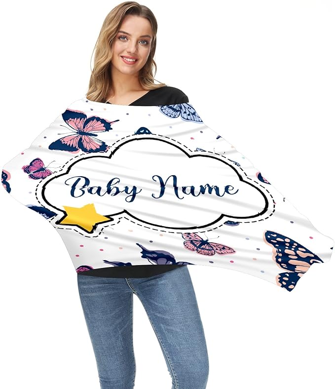 Baby Car Seat Stroller Cover Nursing Cover New Mom Breastfeeding Scarf Soft Stretchy Infant Carrier Cover Car Canopy Coverage