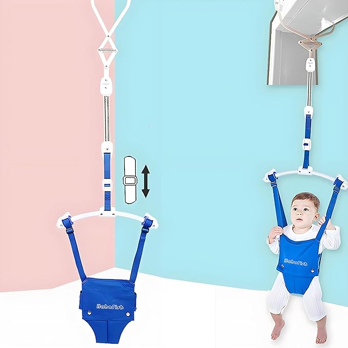 Baby Door Jumpers and Bouncers Exerciser Set with Door Clamp Adjustable Strap for Toddler Infant 6-24 Months CPC & CE Certified