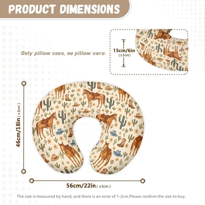 Covers Unisex Breathable Breastfeeding Covers Nursing Pillow Cover Infant Newborn Nursery Bottle Pillowcase Soft Comfortable Western-Themed