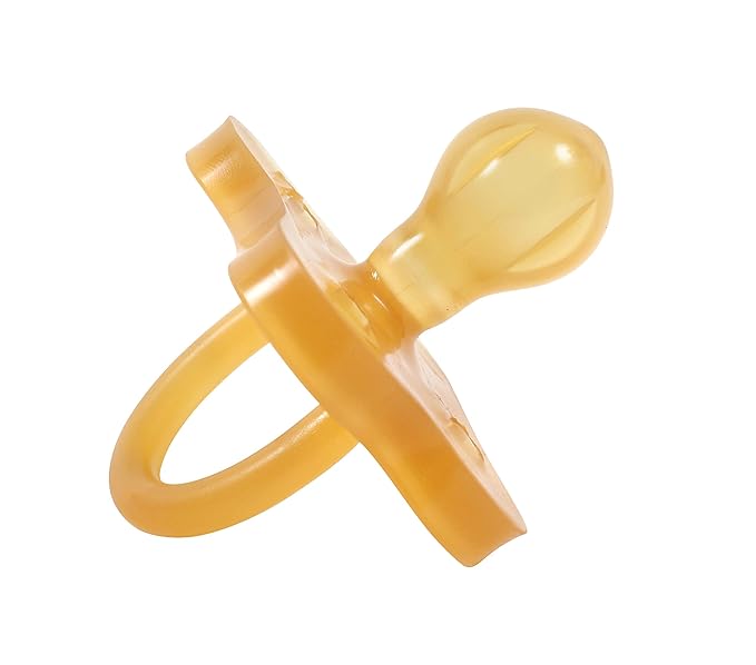Sweetie Rubber Pacifier Star Shape Rubber Natural Rubber with Rounded Nipple 1 Count (12-18 Large)