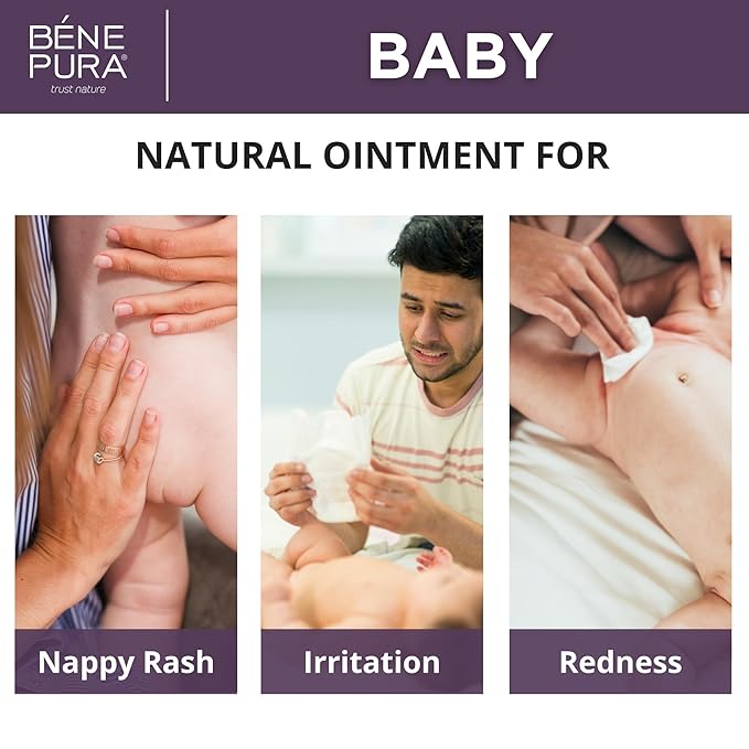 BenePura Diaper Rash Ointment, Natural Ointment for Irritation and Redness with Calendula and Chamomile, 1.35 fl oz