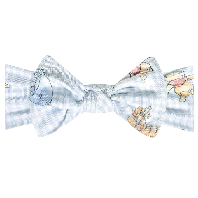 Copper Pearl Baby Stretchy Soft Knit Headband Bow Winnie The Pooh & Friends