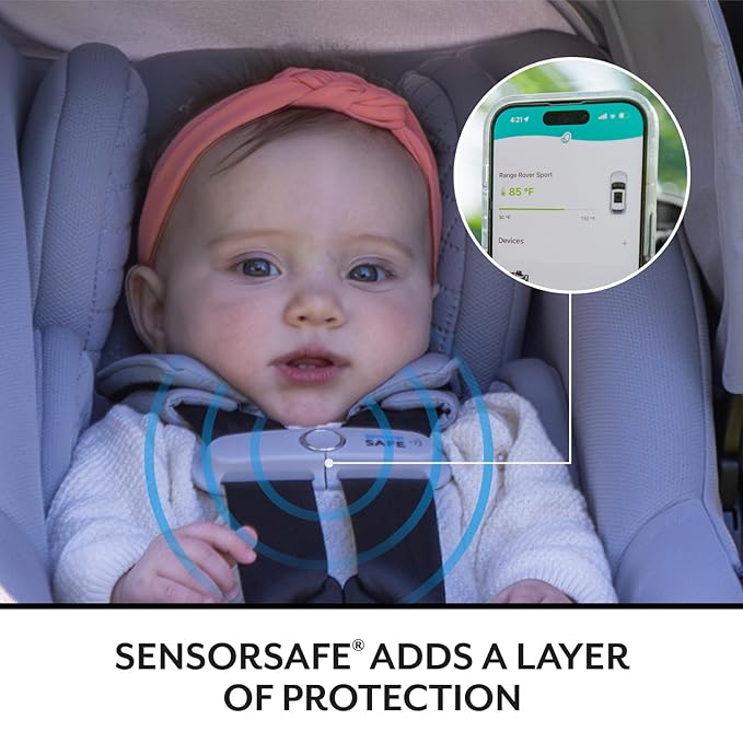 Evenflo Revolve180 LiteMax NXT Rotating Rear-Facing Lightweight Preemie and Infant Car Seat 3-30lbs. with SensorySoothe. Easy Install with Base (Flint)