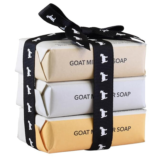 Dionis Goat Milk Warm & Sweet Bar Soap Bundle 3oz (Pack of 3)