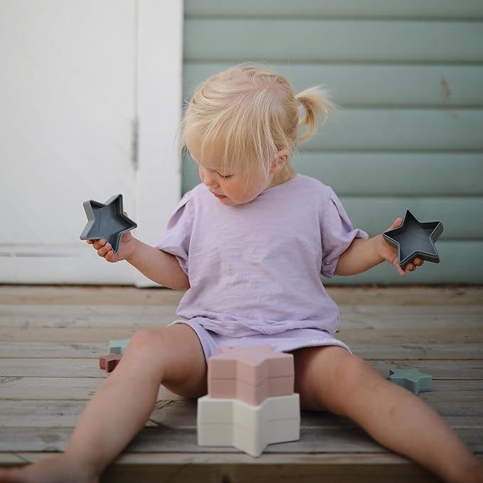 mushie Nesting Stars Toy | Made in Denmark (Original)