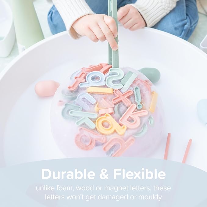 Inspire My Play Uppercase Alphabet Letters for Kids - ABC Toys for 3 Year Olds - Sensory and Messy Play
